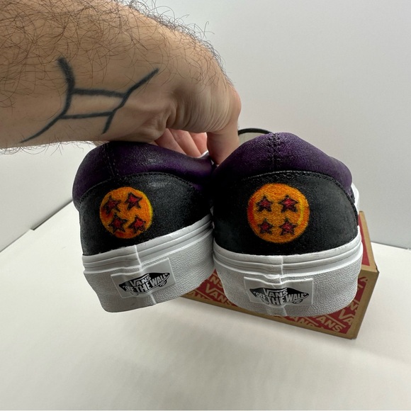 Vans Classic Slip On Mens 10.5 Custom Painted Dragon Ball Z Shoes Sneakers Skate - Picture 10 of 16